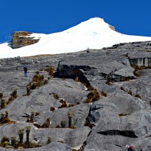 Our target 5130 meters high Pan de Azucar seen from Paso del Conejo